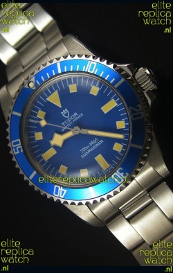 Tudor Oyster Prince Vintage 200M Blue Dial Squre Markers Swiss 1:1 Mirror Replica Watch 