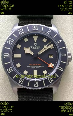 Tudor Pelagos FXD GMT Titanium Casing 1:1 Mirror Replica Black Dial in Green Nato Strap
