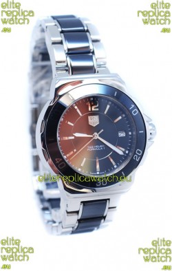 Tag Heuer Formula 1 Quartz Steel Black Ceramic Watch in Black Dial