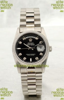 Rolex Day Date Silver Swiss Replica Watch