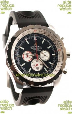 Breitling Chrono-Matic Chronometre Japanese Replica Watch in Black Dial