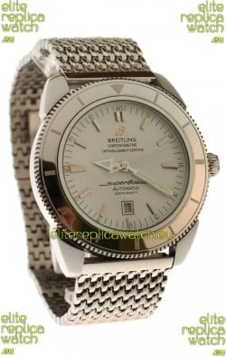Breitling Chronometre Japanese Replica Automatic Watch in White Dial