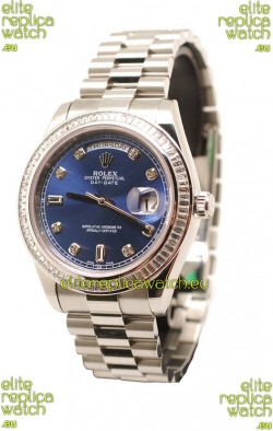 Rolex Day Date Silver Swiss Replica Watch
