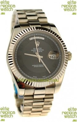 Rolex Day Date Silver Swiss Replica Watch