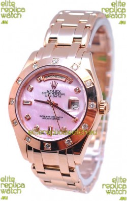 Rolex Day Date Pink Mother of Pearl Swiss Replica Watch