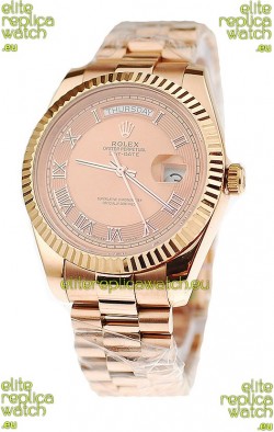 Rolex Day Date Pink Gold Swiss Replica Watch