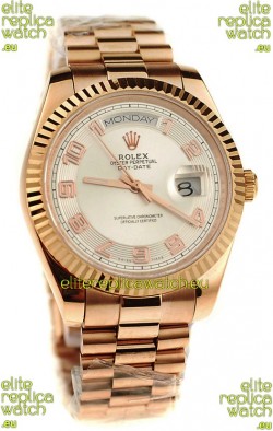 Rolex Day Date Pink Gold Swiss Replica Watch