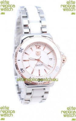 Tag Heuer Formula 1 Japanese Quartz Ladies Watch in Ceramic Bezel with Diamonds