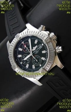 Breitling Super Avenger Swiss Watch in Black Dial - Ultimate Mirror Replica 