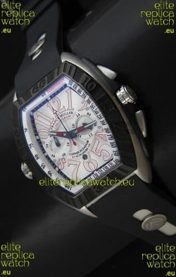 Franck Muller SingaporeGP Series 2009 Japanese Replica Watch in White Dial