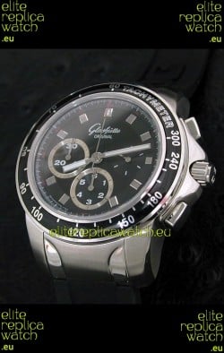 Glashuette Sport Evolution Swiss Chrono Watch in Black Dial