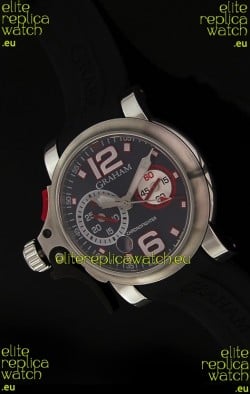 Graham Chronofighter Swiss Replica Watch in Black Dial