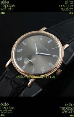Patek Philippe Calatrava Japanese Mens Watch in Grey Dial