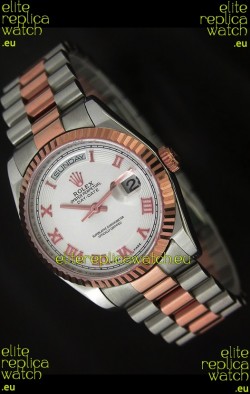 Rolex Day Date Swiss Replica Rose Gold Watch