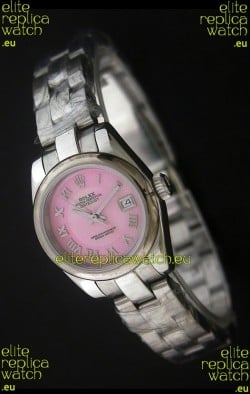 Rolex Datejust Oyster Perpetual Superlative ChronoMeter Japanese Watch in Pink Dial
