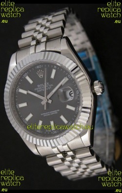 Rolex Datejust Japanese Replica Watch in Grey Dial
