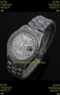 Rolex Day Date swiss Automatic Replica Watch in Diamonds Dial