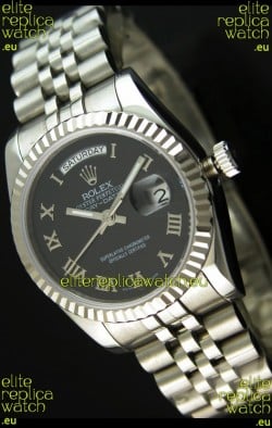 Rolex Replica Datejust Mens Japanese Watch in Black Dial - 41MM