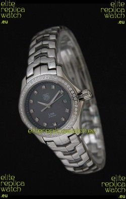 Tag Heuer Link Swiss Ladies Watch in Mother of Pearl Grey Dial