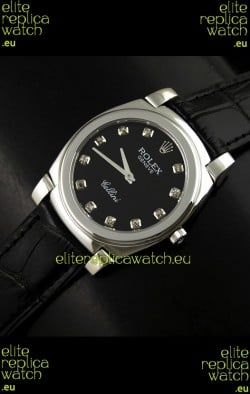 Rolex Cellini Japanese Replica Steel Watch in Numeral Markers
