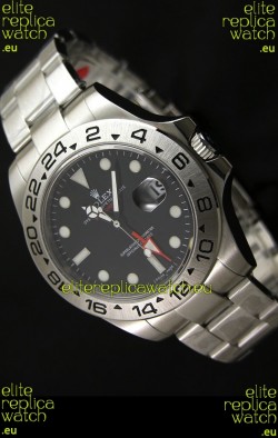 Rolex Explorer II Japanese Replica Automatic Black Steel Watch 43MM